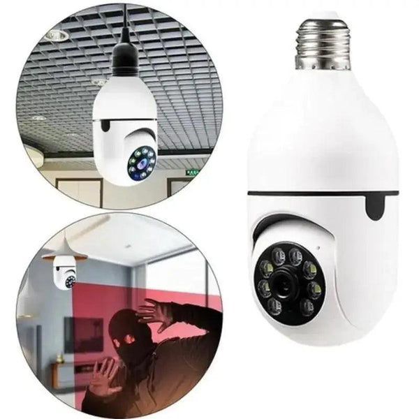 SafeLamp - Câmera Lâmpada de Segurança Inteligente Wifi 360°