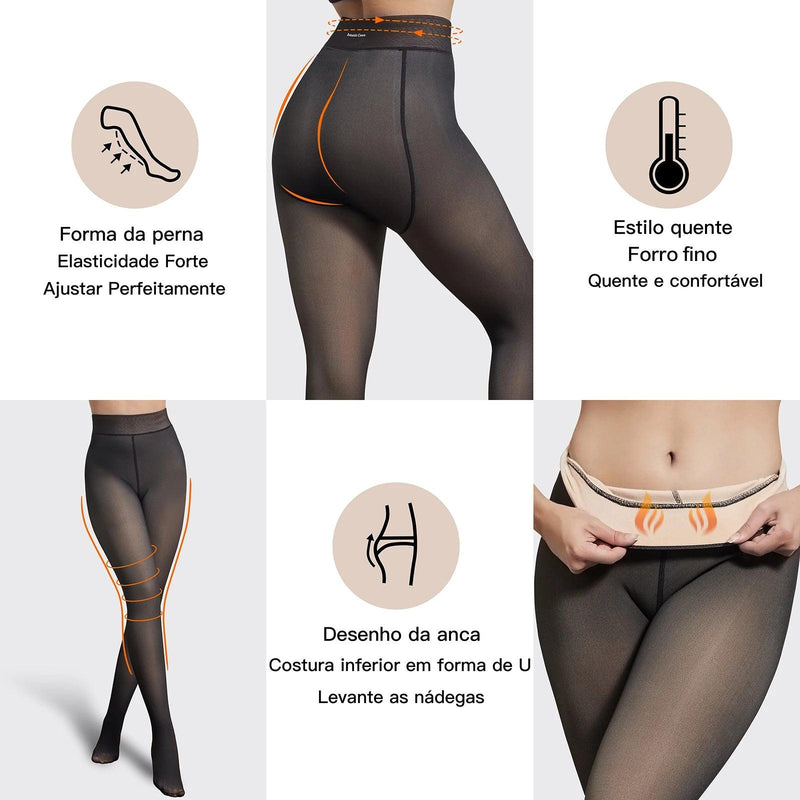 Meia Calça Térmica de Veludo