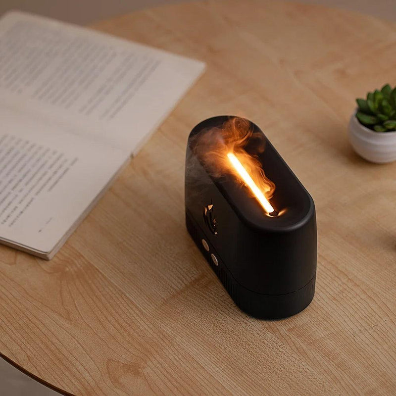 UmidiFlames - Umidificador Difusor com Luz Noturna, Simulador de Chamas Lareira