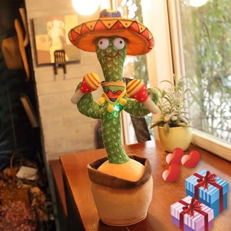 FunnyCactus - Cacto Dançante e Falante Interativo Recarregável