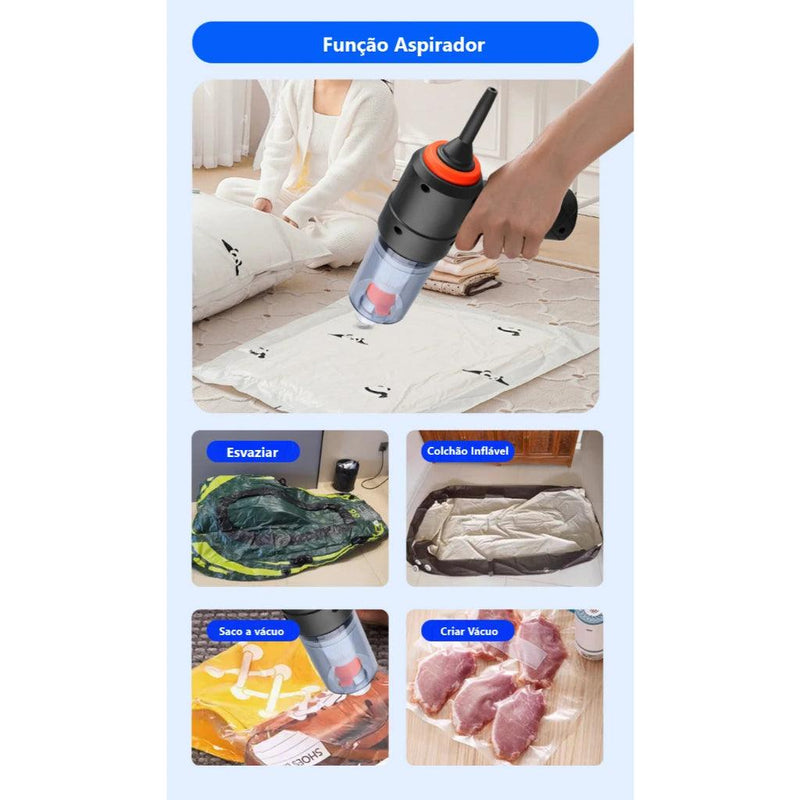 Aspirador de Pó Portátil Multifuncional PowerVac™