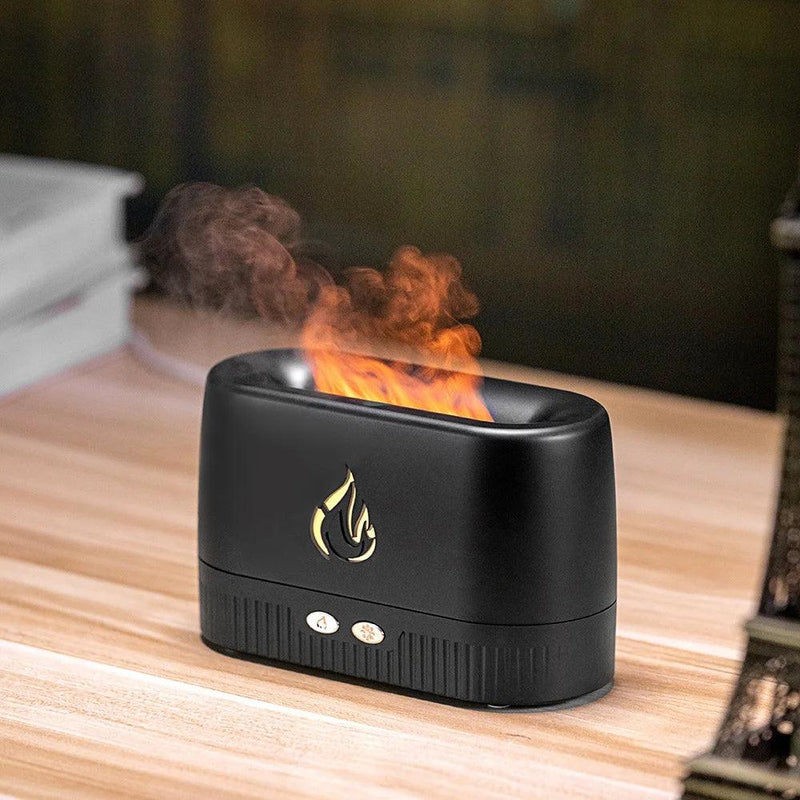 UmidiFlames - Umidificador Difusor com Luz Noturna, Simulador de Chamas Lareira