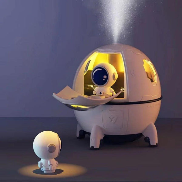 Umidificador e Luminária Cápsula Espacial Astronauta USB
