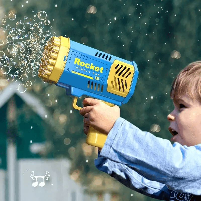 BubbleGun - Arma Bazuca de Bolhas Elétrica Infantil