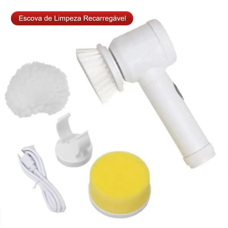 Escova Mágica 3 em 1 - Escova Elétrica de Limpeza Multiuso