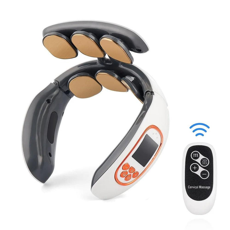 MassageMaster - Massageador de Pescoço e Cervical Inteligente com Compressa Quente