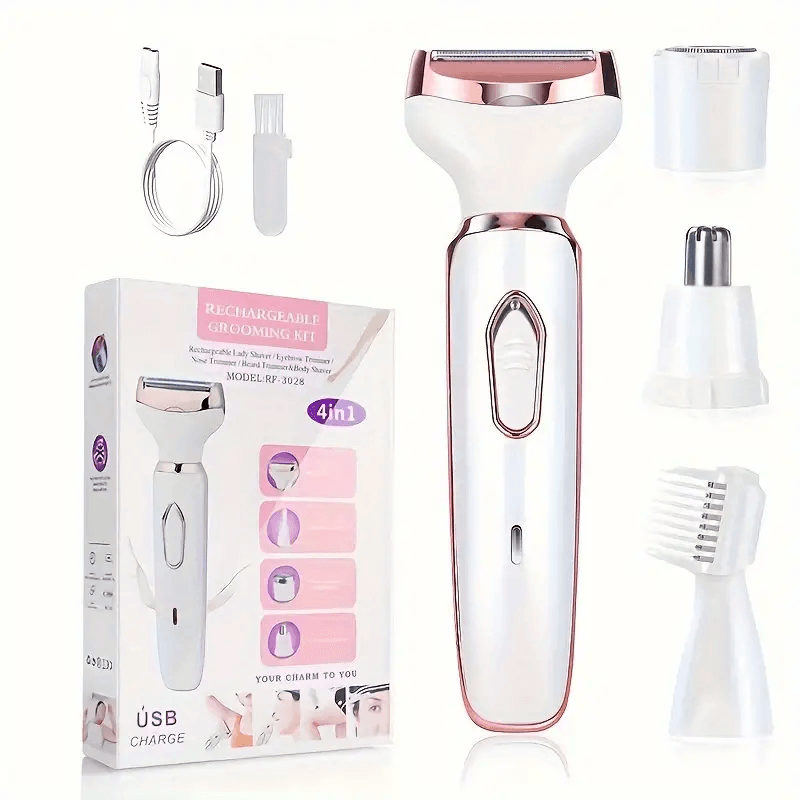 DepiBeauty Pro - Depilador Multifuncional 4 em 1 Recarregável