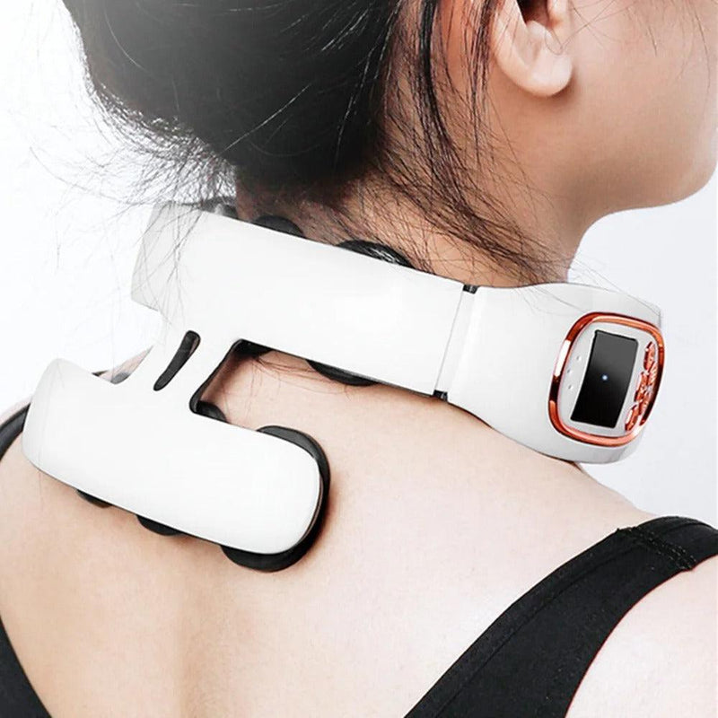 MassageMaster - Massageador de Pescoço e Cervical Inteligente com Compressa Quente