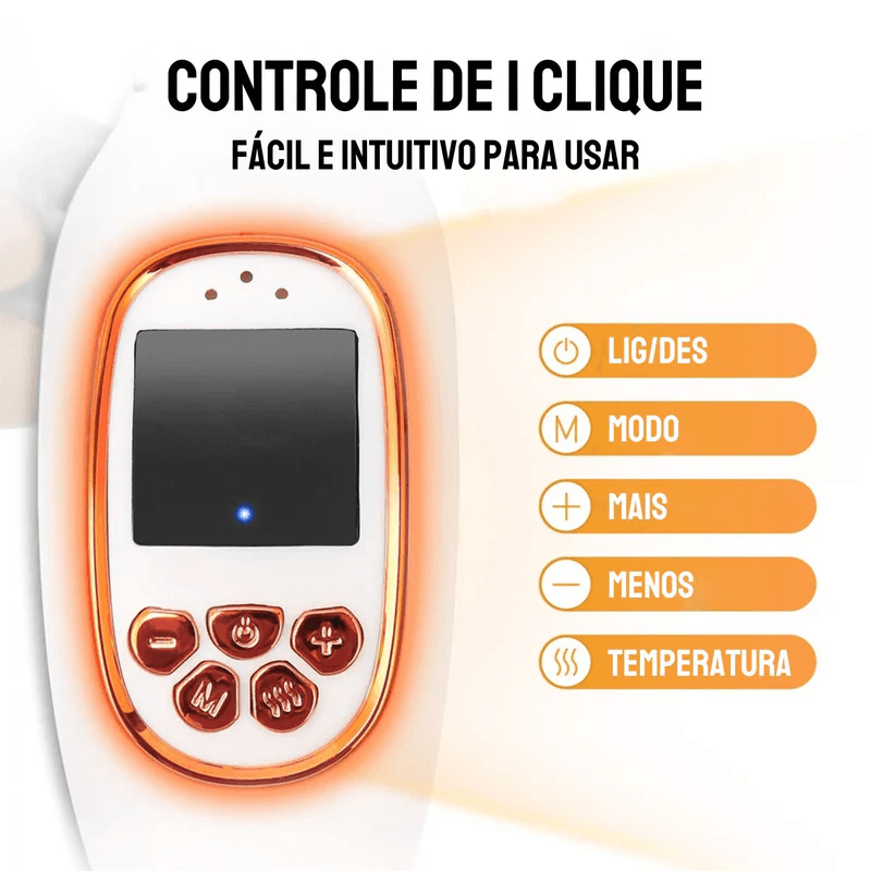 MassageMaster - Massageador de Pescoço e Cervical Inteligente com Compressa Quente