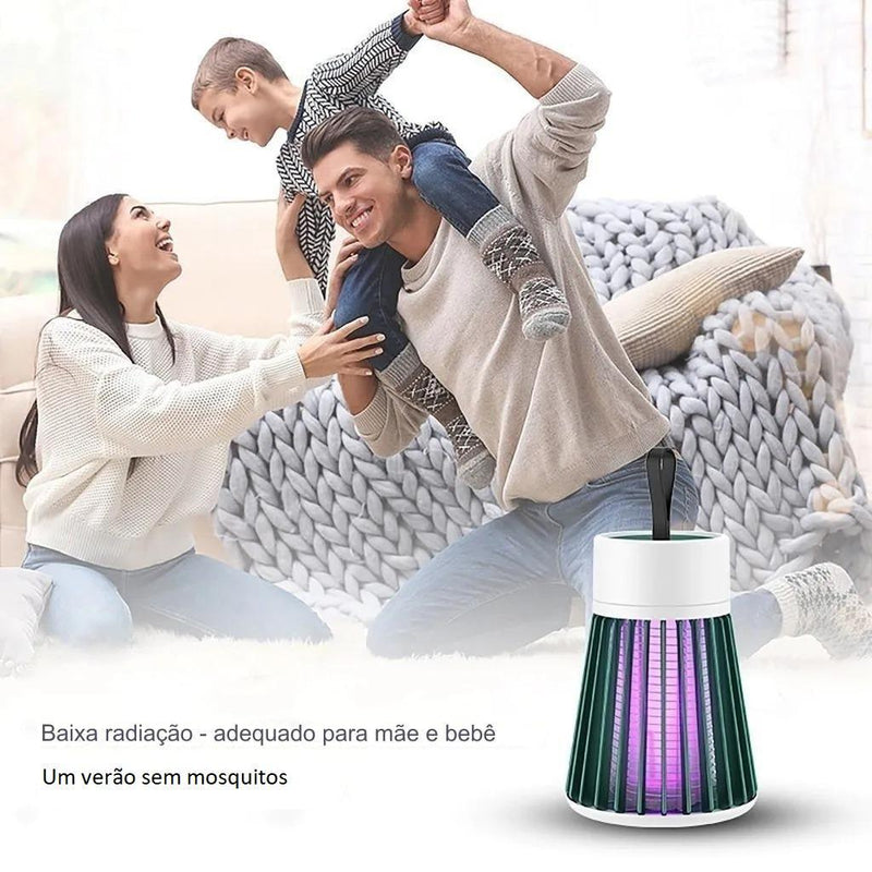Lâmpada Elétrica Mata-Mosquitos Com Choque Luz UV Usb LampKiller™