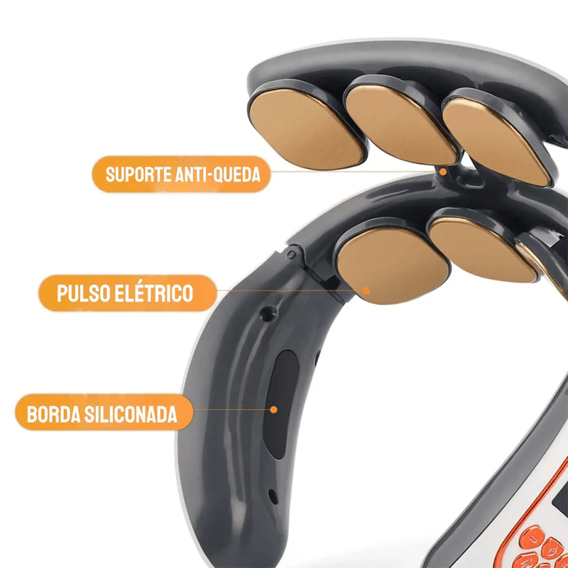 MassageMaster - Massageador de Pescoço e Cervical Inteligente com Compressa Quente