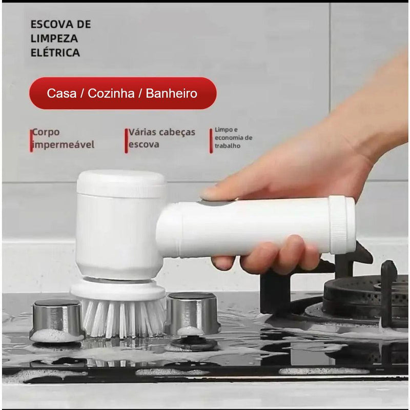 Escova Mágica 3 em 1 - Escova Elétrica de Limpeza Multiuso