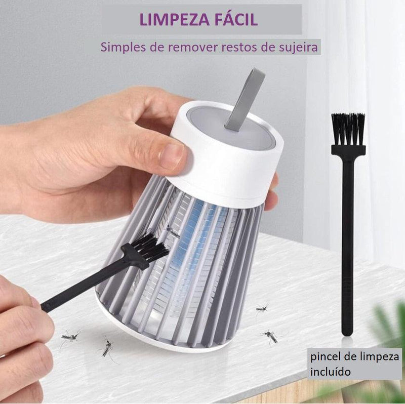 Lâmpada Elétrica Mata-Mosquitos Com Choque Luz UV Usb LampKiller™