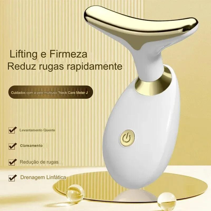 Massageador Facial Anti Rugas Rosto e Pescoço Rejuvenescimento