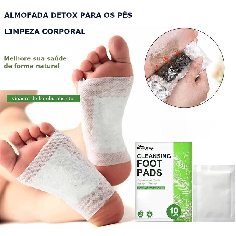 Detox Pads - Adesivo Detox Para os Pés Desintoxicação do Corpo