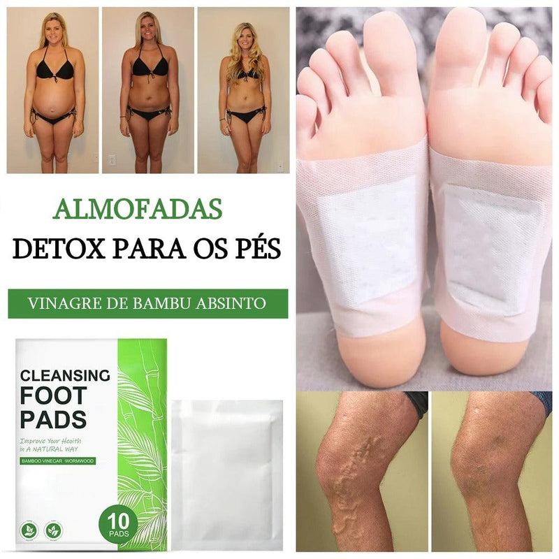 Detox Pads - Adesivo Detox Para os Pés Desintoxicação do Corpo