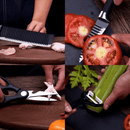 ChefSet 6 em 1 - Jogo de Facas Cozinha 6 Peças Inox Preto