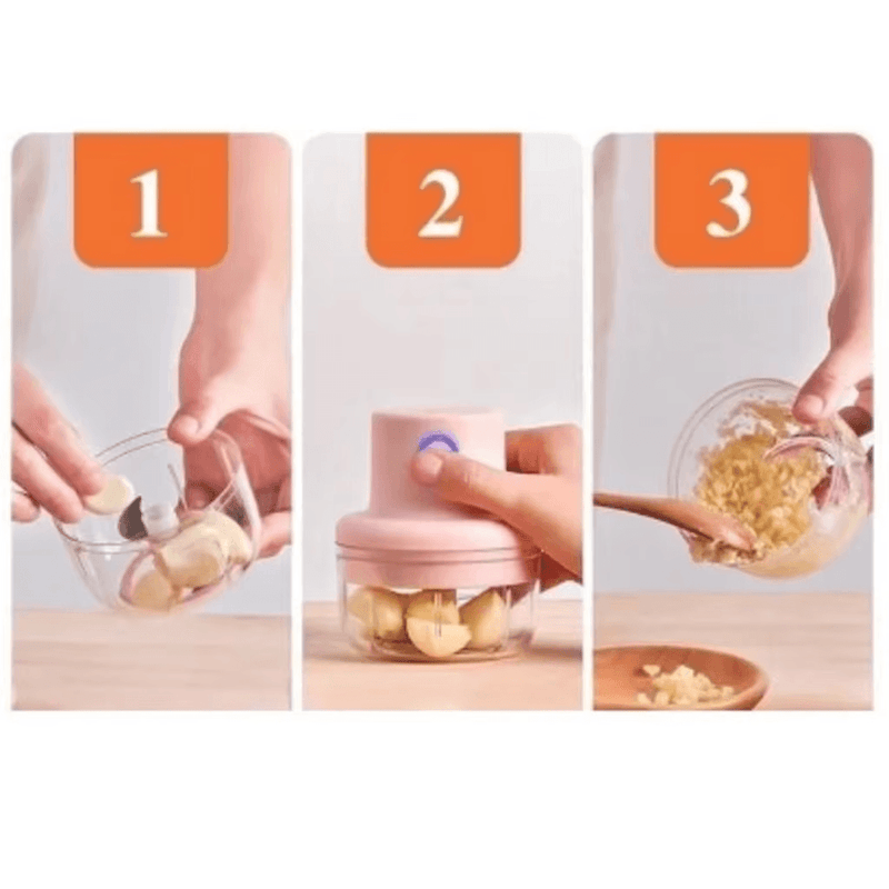 Mini Processador de Alimentos Elétrico Portátil MiniCorte™
