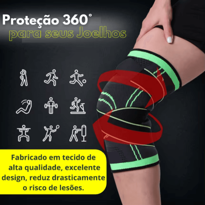Joelheira de Compressão Esportiva Ajustável