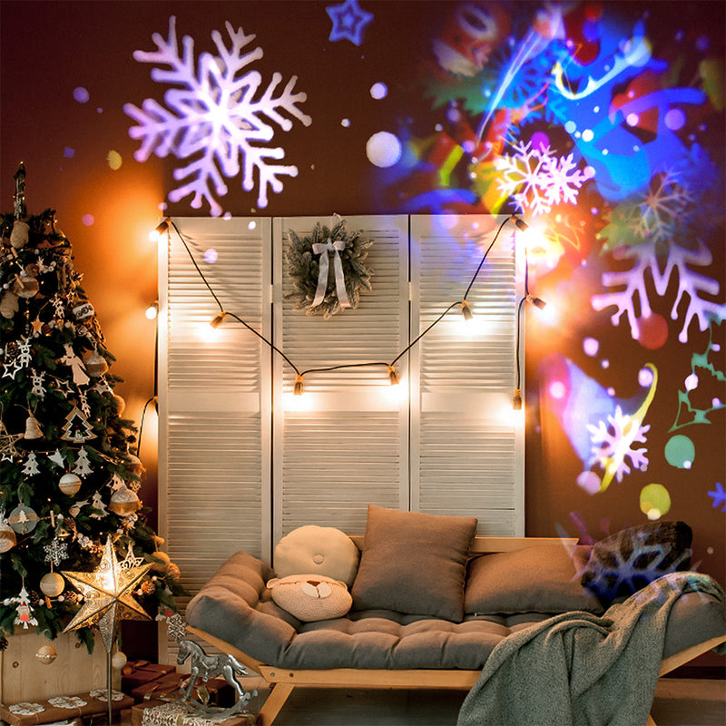 Projetor de Led Natal - Desenhos Natalinos Dinâmicos