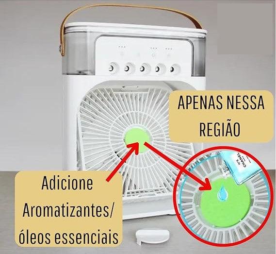 ClimaPro 3 em 1 - Ventilador, Umidificador e Climatizador de Ar Portátil