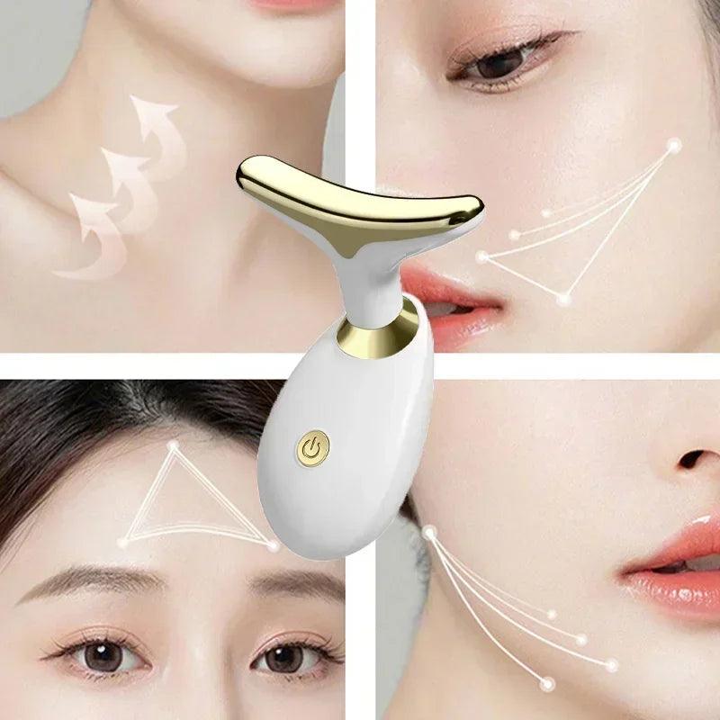 Massageador Facial Anti Rugas Rosto e Pescoço Rejuvenescimento
