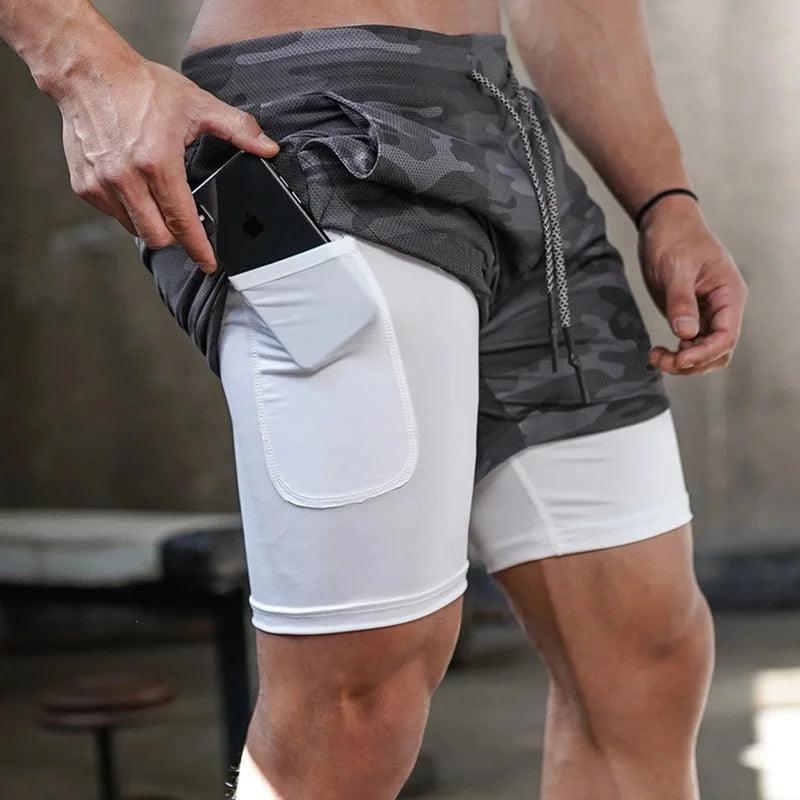 Short Fitness Masculino 2 em 1 Premium