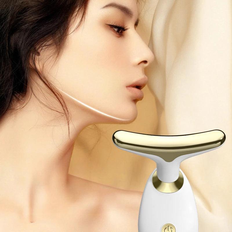 Massageador Facial Anti Rugas Rosto e Pescoço Rejuvenescimento