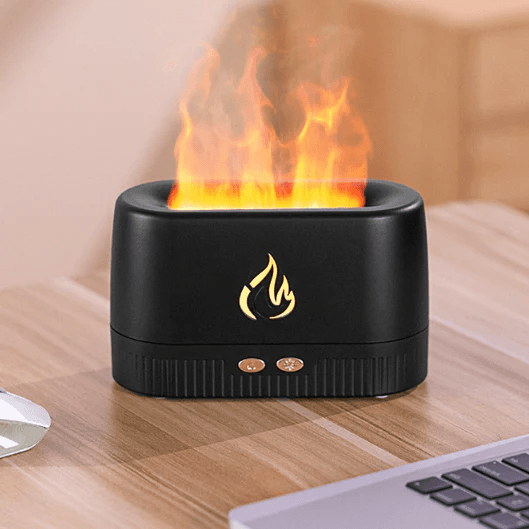 UmidiFlames - Umidificador Difusor com Luz Noturna, Simulador de Chamas Lareira