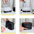 UmidiFlames - Umidificador Difusor com Luz Noturna, Simulador de Chamas Lareira