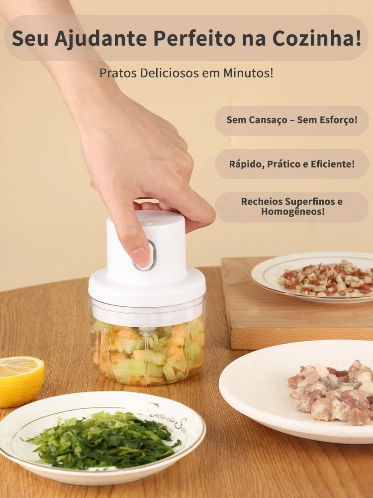 Mini Processador de Alimentos Elétrico Portátil MiniCorte™