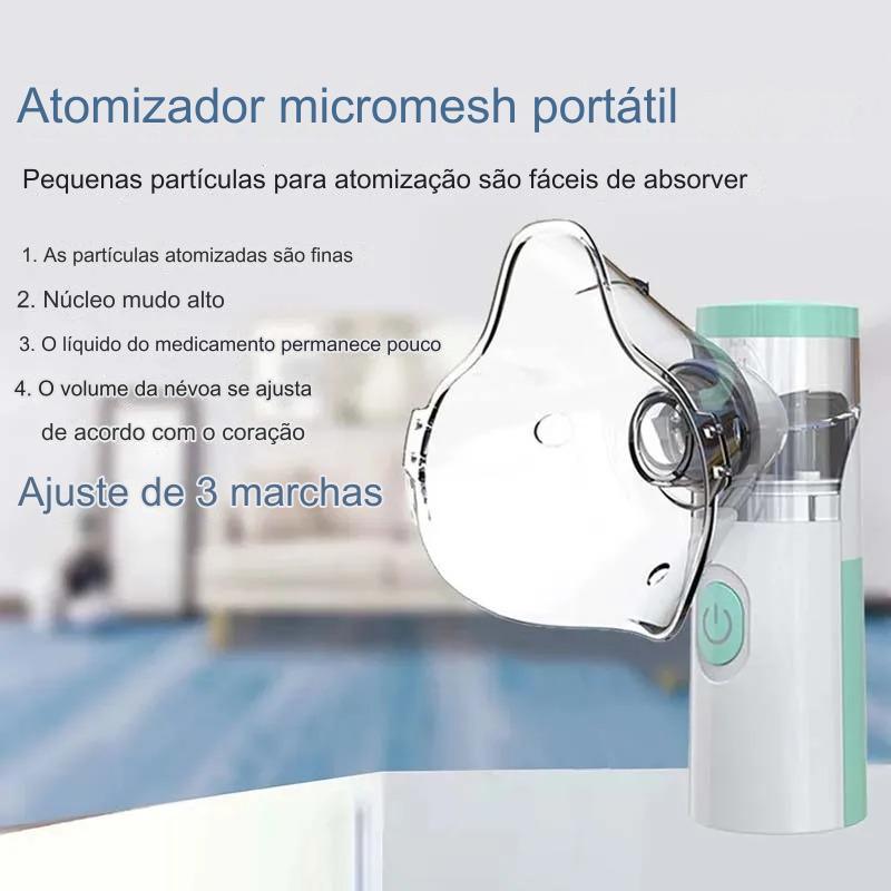 Nebulizador Inalador Portátil Silencioso Recarregável Usb