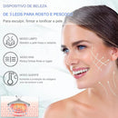 VivaSkin Pro - Massageador Facial Anti Rugas Rosto Pescoço com Laser Fotón de LED