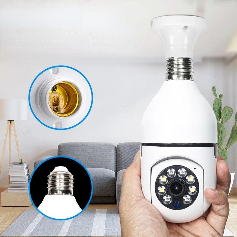 SafeLamp - Câmera Lâmpada de Segurança Inteligente Wifi 360°