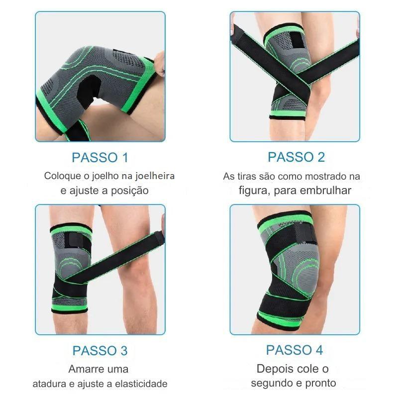 Joelheira de Compressão Esportiva Ajustável