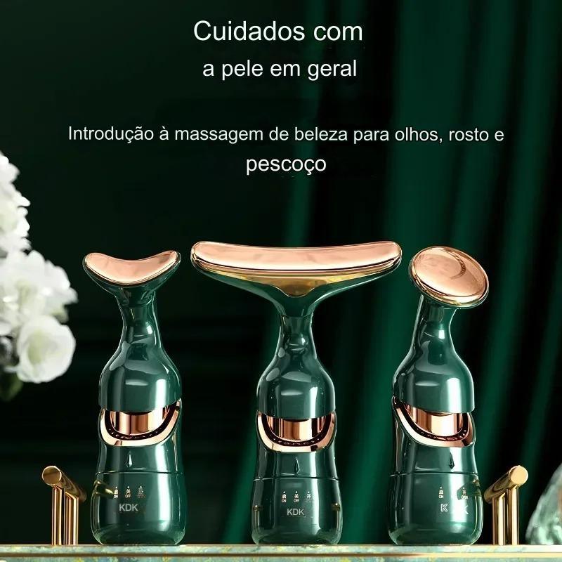 RevitaLift - Massageador Facial Anti Rugas 3 em 1  | Rosto Pescoço e Olhos