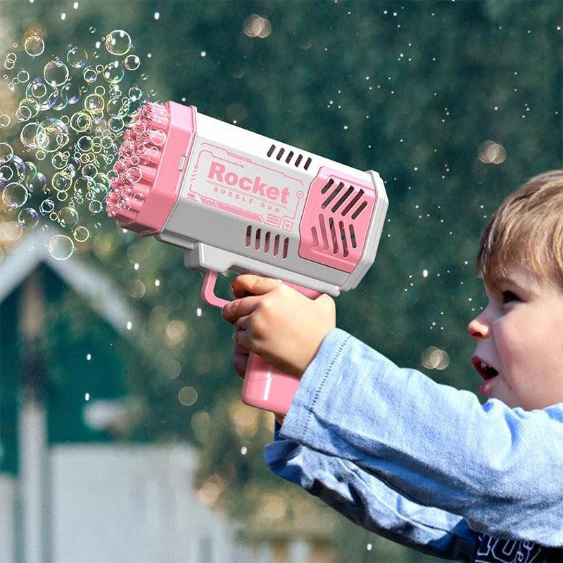 BubbleGun - Arma Bazuca de Bolhas Elétrica Infantil
