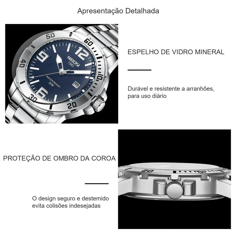 Relógio de Quartzo Masculino à prova d'água | Imperius Quartz™