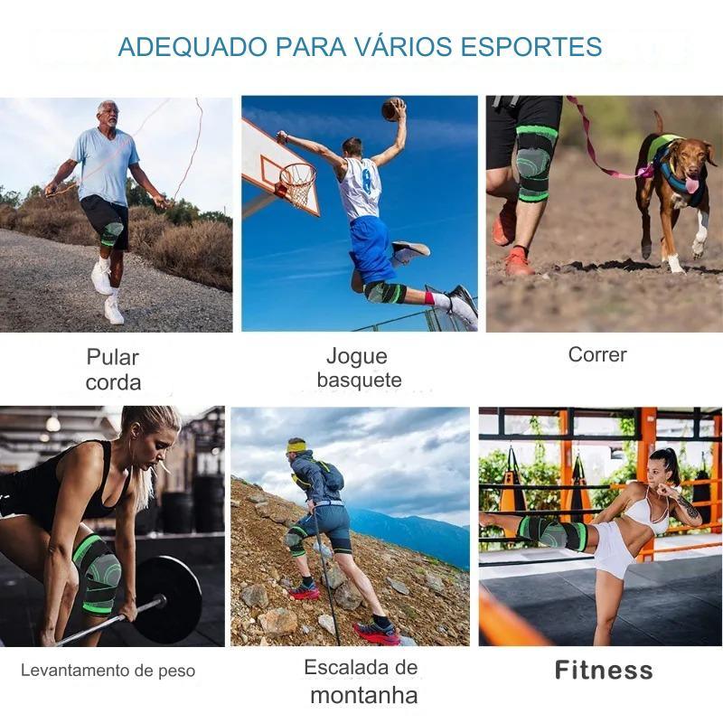 Joelheira de Compressão Esportiva Ajustável