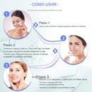 VivaSkin Pro - Massageador Facial Anti Rugas Rosto Pescoço com Laser Fotón de LED