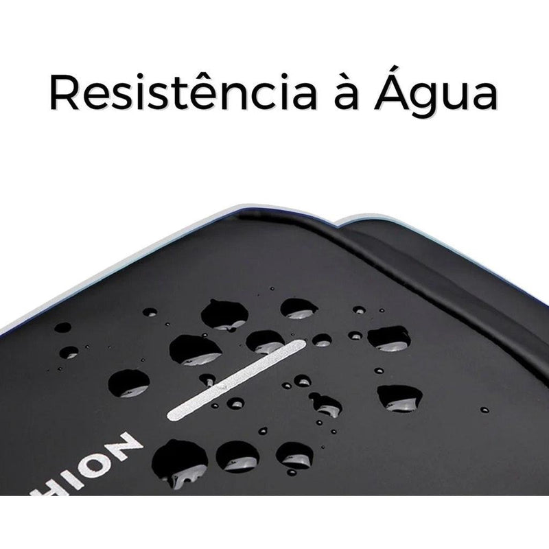 Pochete Transversal Anti-Furto Com Senha e Saída USB Unissex
